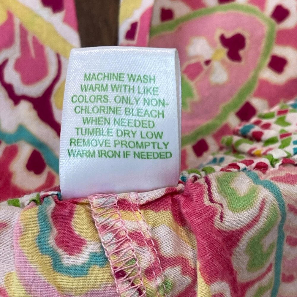 Vera Bradley Capri Melon PJ Pajama Pants Women's Size Large 100%‎ Cotton Paisley - Picture 7 of 10
